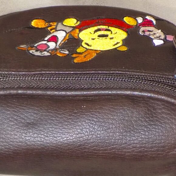 Vintage Walt Disney World Winnie The Pooh Piglet Tigger Faux Leather Fanny Pack - Picture 12 of 12